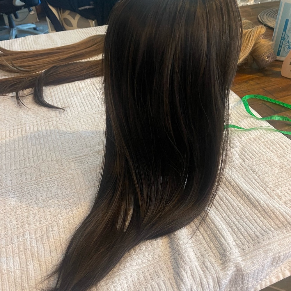 New Brown Hair Topper 18”